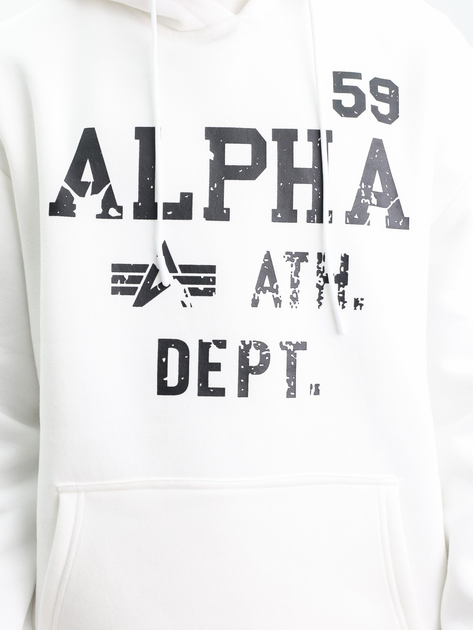 Alpha Hoodie Ath Dept White